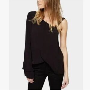 Sejour Plus Sized One Shoulder Blouse 18W